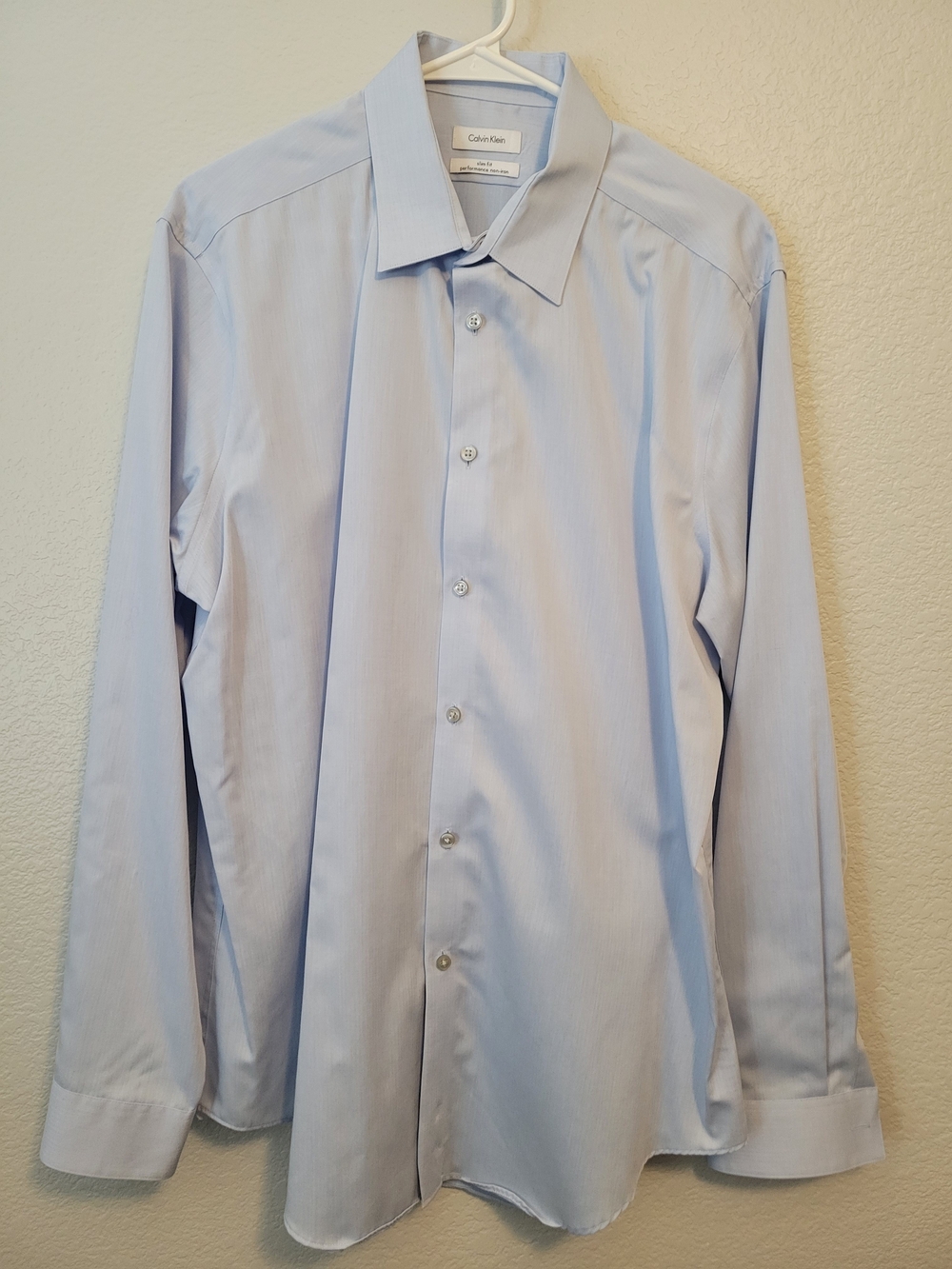 Calvin Klein Slim Fit Light Blue Men’s Dress Shirt